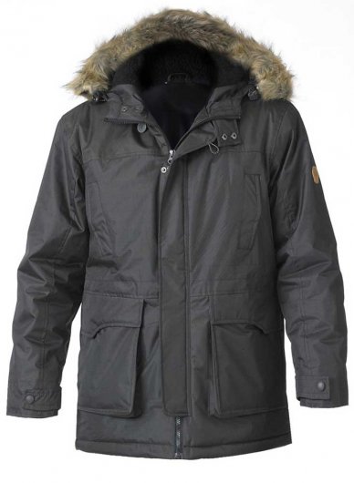 LOVETT 1-D555 Parka Style Jacket With Detachable Fur Trim