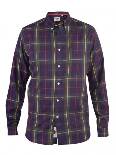 GLADSTONE-D555 Check Button Down Collar Shirt With Chest Pocket