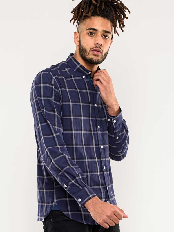 The Duke Clothing Co. - TOWNSVILLE-D555 Check Button Down Collar Shirt W...