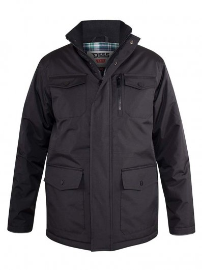 FARGO-D555 Five Pocket Jacket With Ribbed Neck and Inner Quilting