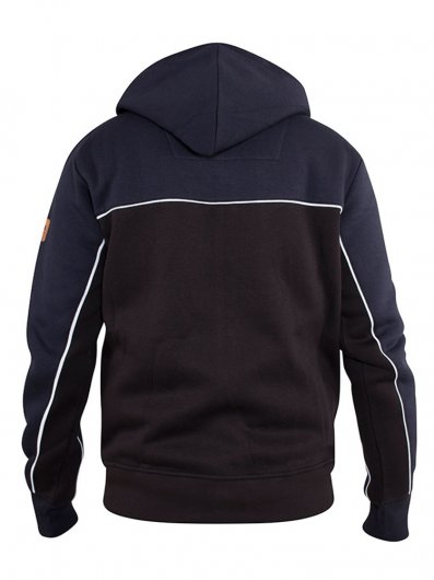 VINCENT-D555 Full Zip Hoody With Chest And Sleeve Piping Detail