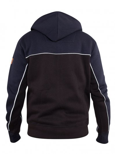 VINCENT-D555 Full Zip Hoody With Chest And Sleeve Piping Detail-S-XXL - Regular-Deal