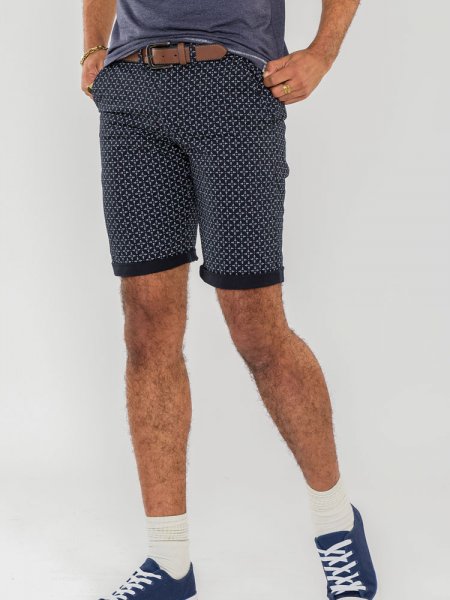 MAGNA - D555 AO Print Stretch Chino Shorts