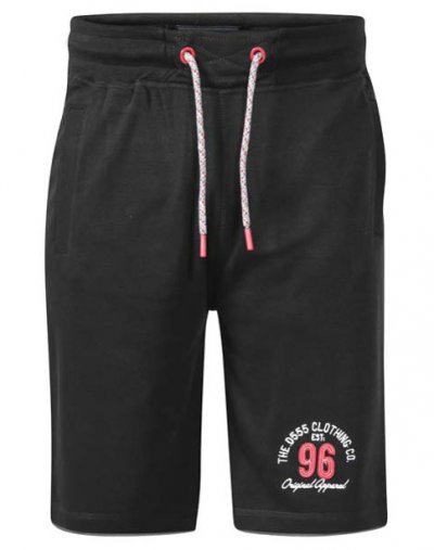 TOMPKINS 1 - D555 Elasticated Waist Fleece Shorts With Embroidery And Applique