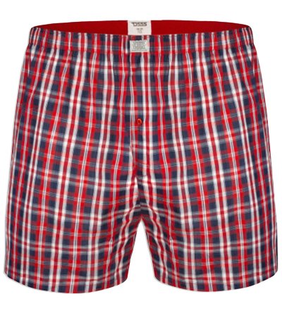 PLAID-D555 Pack of Two Woven Boxer Shorts
