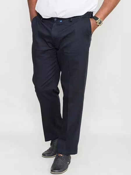 Buy online Blue Cotton Flat Front Trousers Formal from Bottom Wear for Men  by Metal for ₹3999 at 0% off | 2024 Limeroad.com