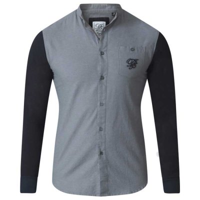 ATKINS-D555 Couture Grandad Shirt With Jersey Sleeves-2XL-5XL - Kingsize Pack A -DEAL