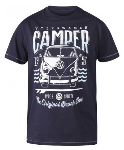 GORTON - D555 Official Licensed VW Product Campervan Printed T-Shirt-Assorted Sizes/Colours Pack-TALL