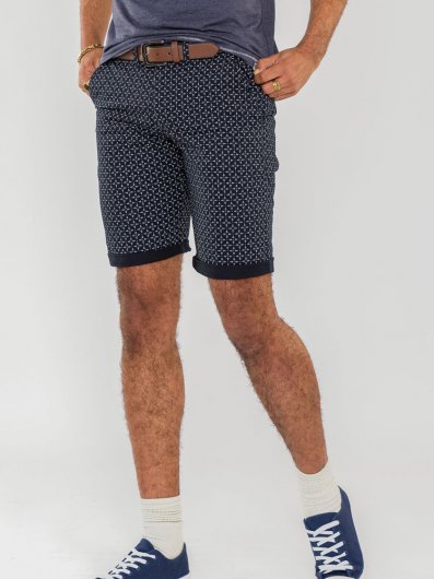 MAGNA - D555 AO Print Stretch Chino Shorts-Shorts 42-56-Assorted Sizes/Colours Pack