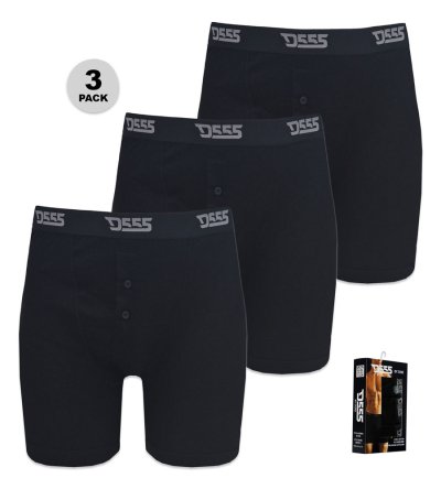 DRIVER 2 - D555 Pack Of Three Cotton Boxer Short-Black