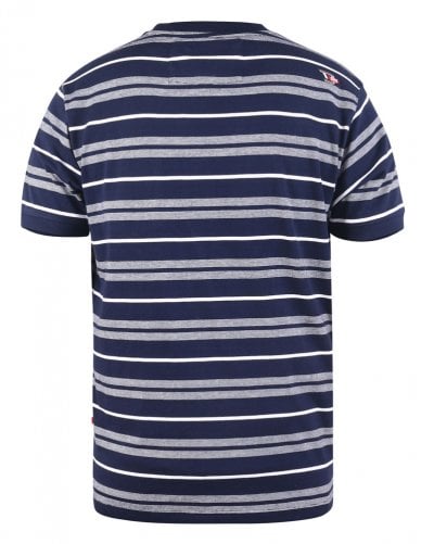 PICCADILLY-D555 Yarn Dyed Jacquard Stripe T-Shirt