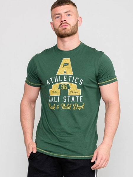 TOVIL-D555 Athletics Cali State Printed T-Shirt