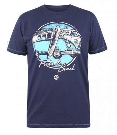 WINTERTON-D555 Official Vw Camper Van Printed T-Shirt