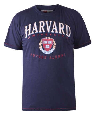 STAPLEFORD-D555 Official Harvard Printed Crew Neck T-Shirt